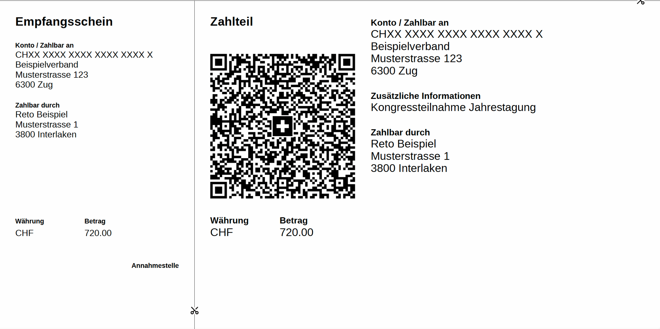 QR-Zahlteil